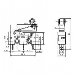 Micro Switch Lehim Bacak Makaralı