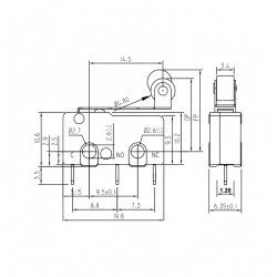 Micro Switch İğne (PCB) Bacak Makaralı
