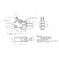 Micro Switch Kısa Makara 16A - Ekonomik