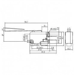 Micro Switch Uzun Paletli 3A