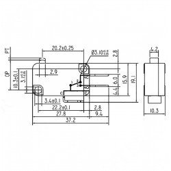 Micro Switch Paletsiz 3A