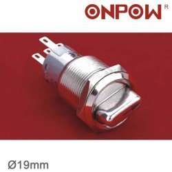 NO93 LAS1-AGQ-11X-21 19mm Metal Mandal Buton OFF-ON IP65