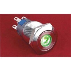 19mm Metal NOKTA LED'li Yaylı 220v Buton IP67 LAS1-GQ-11D