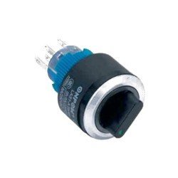 LAS1-AWY-22X-31 22mm Plastik Mandal Buton ON-OFF-ON LED'li