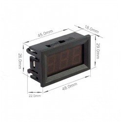Dijital Voltmetre DC 5-120V 2P
