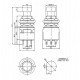 Pedal Switch Kalıcılı 9P Ø12mm PBS-24-302