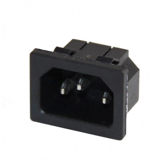 C14 Power Soket Erkek Kulaksız AS-04
