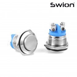 D40-1 | 16MM METAL YAYLI BUTON NC KONTAK IŞIKSIZ