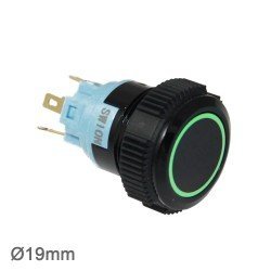 19mm Plastik LED'li Yaylı Buton