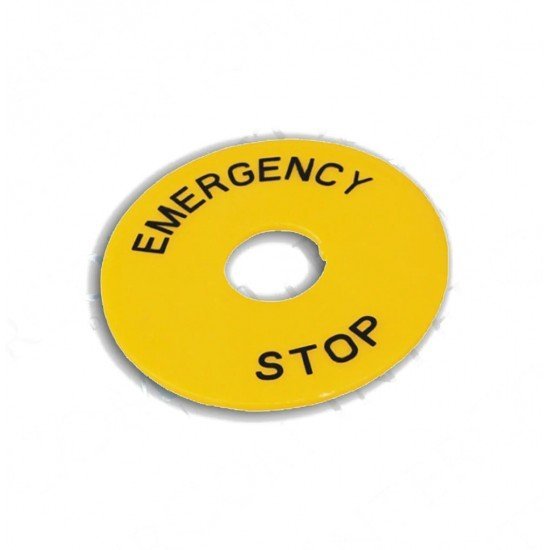 S10 Acil Stop Buton Etiketi 16mm ve 22mm için S10 Acil Stop Buton Etiketi 16mm ve 22mm için