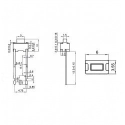 Tact Switch Pioneer Buton 3,5x6 Uzun Bacak
