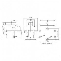 Tact Switch 12x12 Kapak Takılabilir