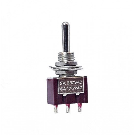 Toggle Switch Yaylı ON-OFF-MOM (Kaliteli) Ø6mm MTS-113