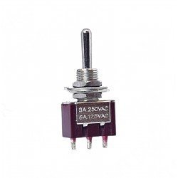 Toggle Switch Yaylı MOM-OFF-MOM (Kaliteli) Ø6mm MTS-123