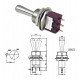 Toggle Switch ON-OFF-ON Ø12mm MTS-103L