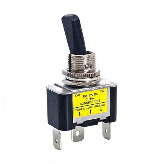 Toggle Switch ON-OFF Işıklı - 12Volt DC 30Amper ASW-07D-2