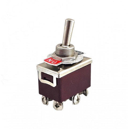 Toggle Switch 6P ON-OFF Ø12mm KN3C-202