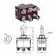 Toggle Switch 6P ON-OFF-MOM Ø12mm KN3C-213