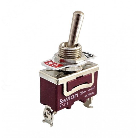 SWION Toggle Switch 15AMP 2P ON-OFF Ø12mm XT11-B