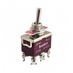 SWION Toggle Switch 15AMP 6P ON-OFF Ø12mm XT-22B