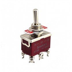 SWION Toggle Switch 15AMP 6P ON-OFF-ON Ø12mm XT-23B