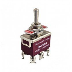 SWION Toggle Switch 15AMP 6P MOM-OFF-MOM Ø12mm XT-23BF