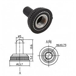 Toggle Switch Kılıfı Ø6mm için