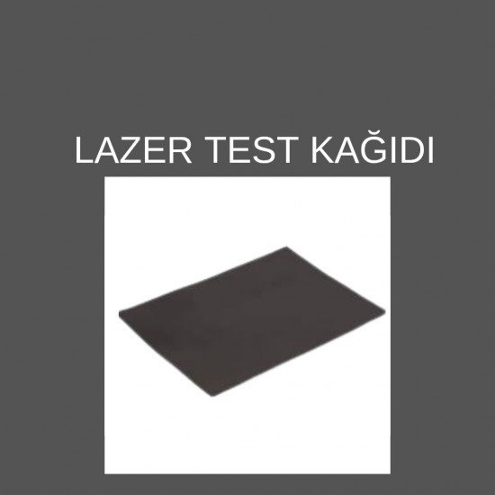 LAZER KAYNAK TEST KAĞIDI