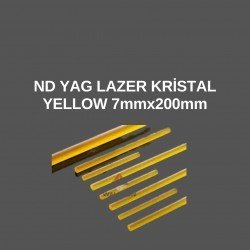 ND YAG LAZER KRİSTAL YELLOW 7mmx200mm ND YAG LAZER KRİSTAL YELLOW 7mmx200mm