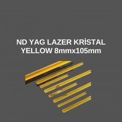 ND YAG LAZER KRİSTAL YELLOW 8mmx105mm ND YAG LAZER KRİSTAL YELLOW 8mmx105mm