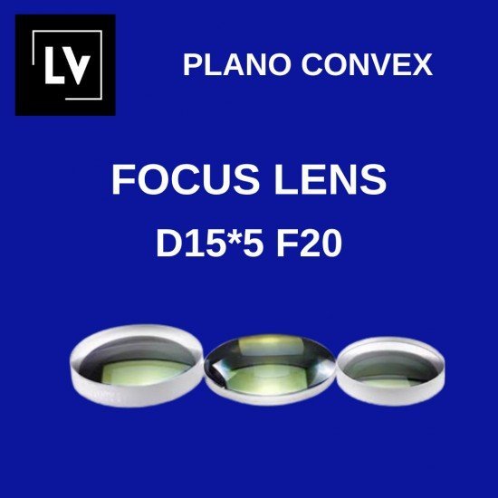 D15*5 F20 Biconvex Lens